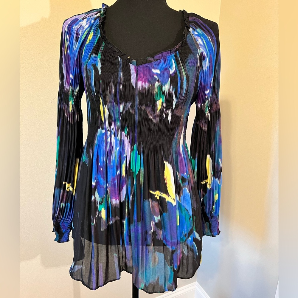 Mellisa Paige Long Sleeve Ruffled Blouse